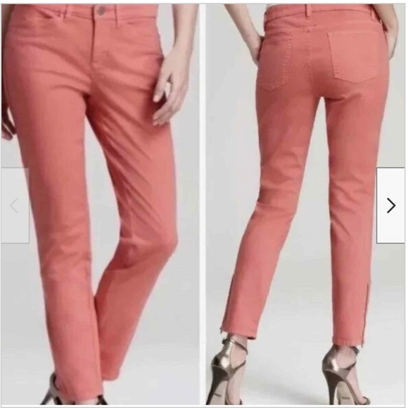 Eileen Fisher denim jeans 6 peach - Picture 1 of 6